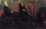 William Stott of Oldham Portrait of My Father and Mother painting